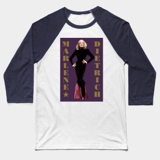 Marlene Dietrich Baseball T-Shirt